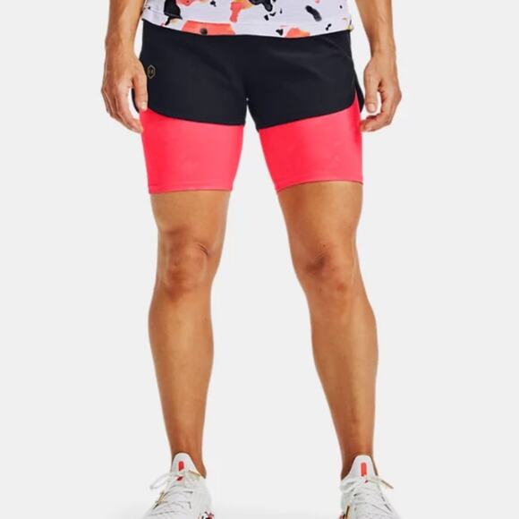 NWT Under Armour Rush Run Upstream 2-in-1 Shorts XS - Picture 1 of 8